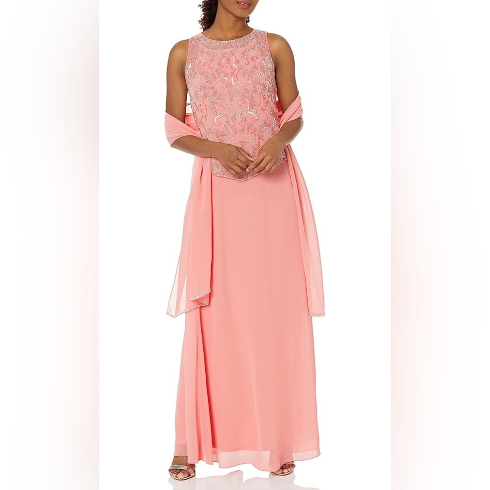Mother of Bride Dress with shawl. Size 2x. New with tags.